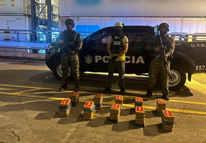 Panamá incauta 50 paquetes de droga en puerto rumbo a Bélgica